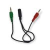 AB-S679 Male To 2 Female 3.5mm Splitter Cable